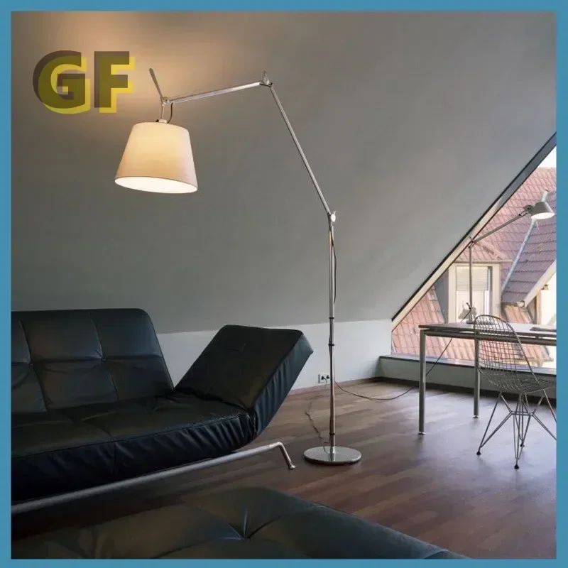 

Long arm floor lamp Korean design desk lamp ins blog main net celebrity Nordic middle sofa rocker arm fishing light