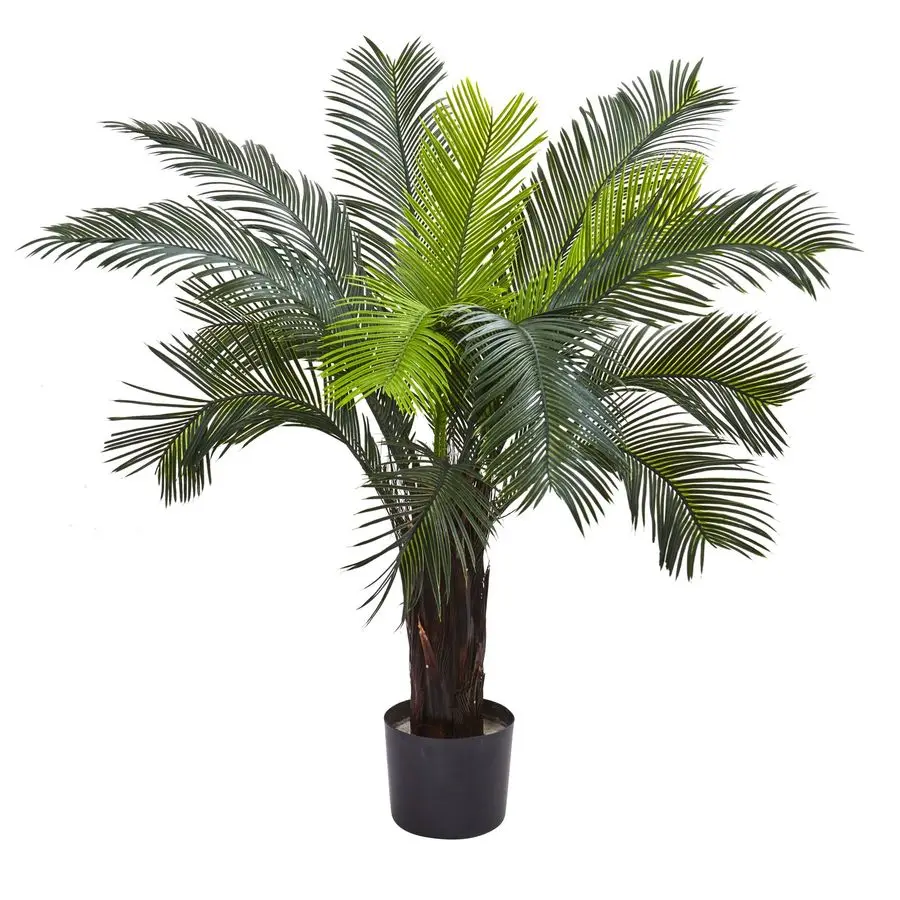 

3ft Cycas Artificial Palm Tree, UV Resistant Faux Greenery For Indoor Outdoor Decor