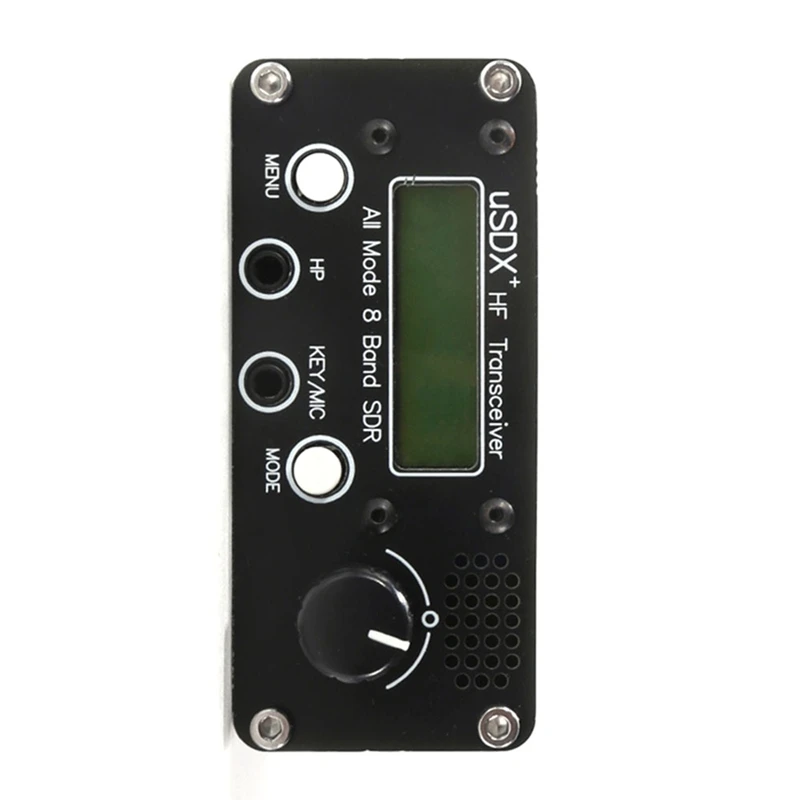 スピーカー付きLCDトランシーバー,マイク付きHfトランシーバー,usdr usdx v2, 8バンド,sdr, ssb, qrp