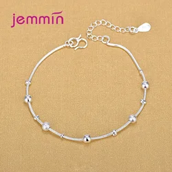 Adjustable Foot Chain for Women S925 Sterling Silver Chain Twisted Water Wave Bridal Wedding Jewelry Anklets Accessories