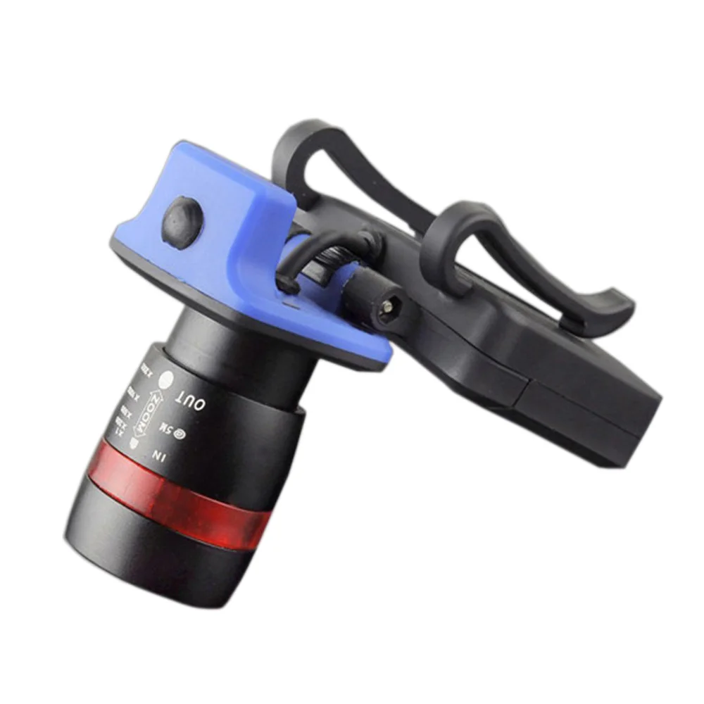 EYFL-XPE LED 120 Lumen 3 Modes Waterproof Zoomable Clip - On Cap Hat Light Flashlight Head Light Lamp Black