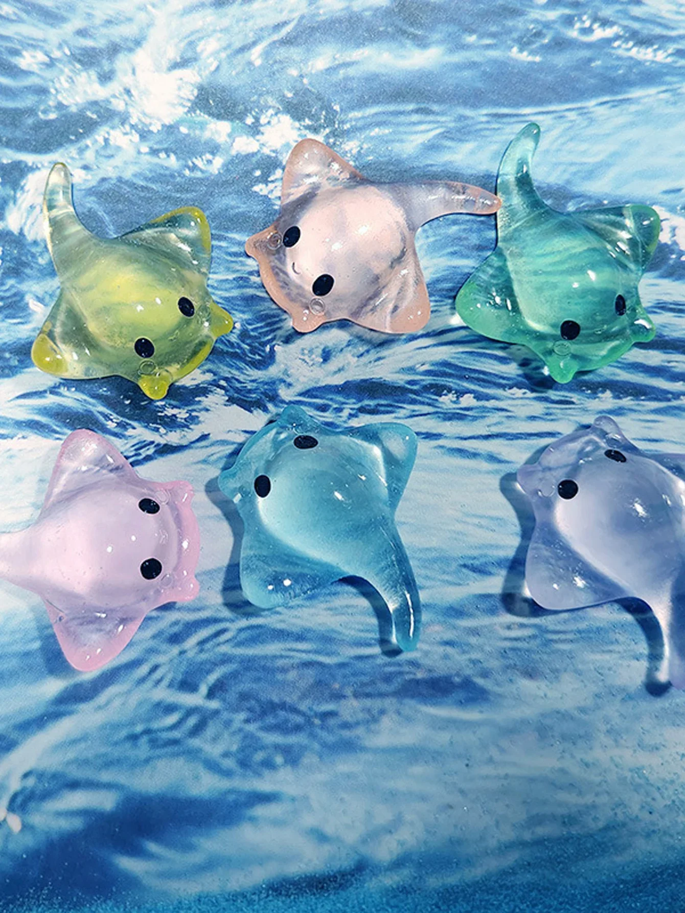 6/12/20 قطعة لطيف صغير اللادغة مضيئة زخرفة صغيرة متوهجة في الظلام المنمنمات السلاحف المشهد الصغير ديكور المنزل هدية #4