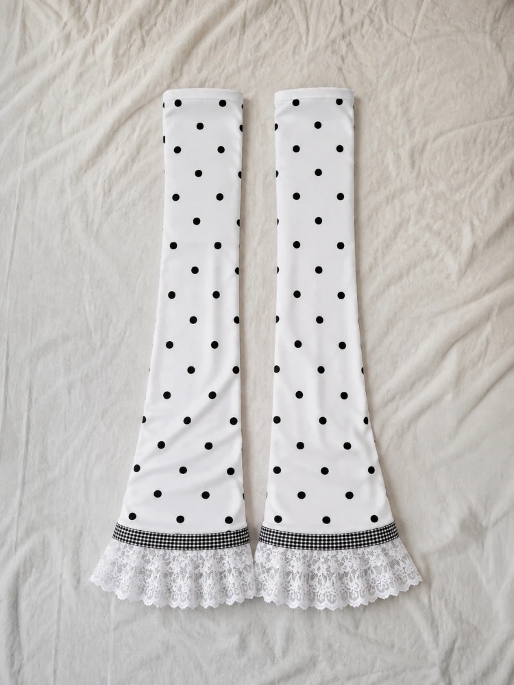 Women Harajuku Gothic Lolita Lace Knee High Leg Warmers Y2K Kawaii Flare Leg Socks Leg Cover Retro Party Accessory For Styling