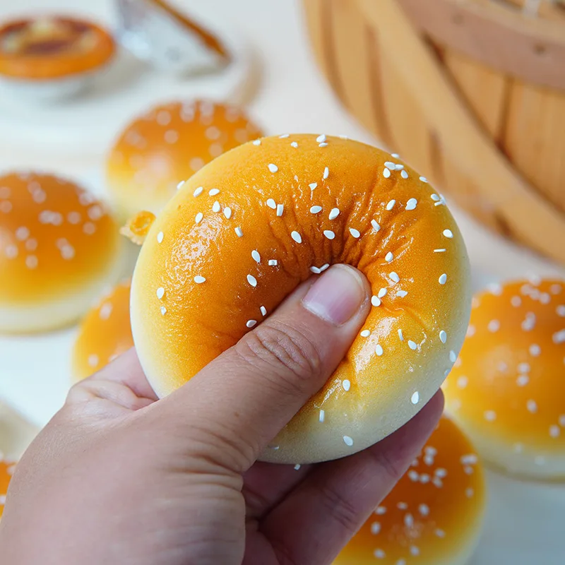Handgemachtes Silikon-Sesambrot Stressabbau-Spielzeug, Weiches Klebriges Mochi Taba Squishy, Neues Fidget-Spielzeug zum Knipzen, Handentspannung, Geschenk für Kinder
