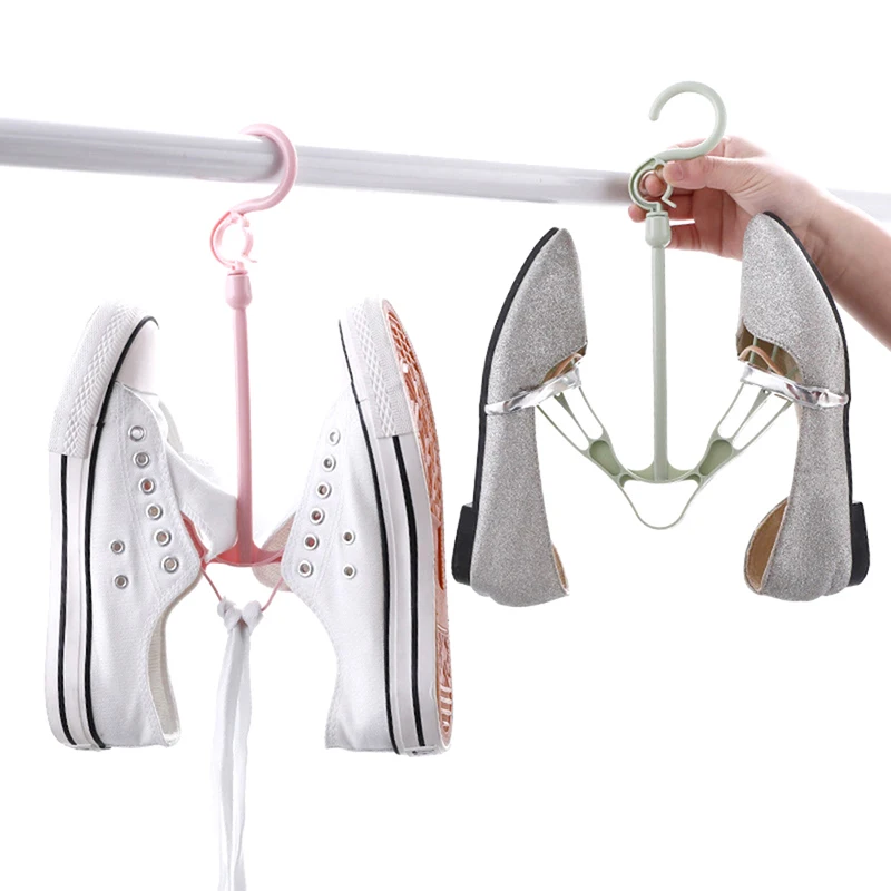 egahW ParqueMultifunktionales Schuhregal, Trockenaufhänger, Heimschuhregal, Ständer, kreative Schuhaufbewahrung, Organizer, Haken, winddichter Trockenaufhänger