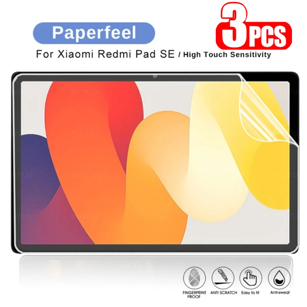 Paper Texture Film Feel for Xiaomi Redmi Pad SE 11 for Redmi Pad 10.6 Screen Protector for Xiaomi Pad 6 6 Pro Pad 5 5 Pro 11