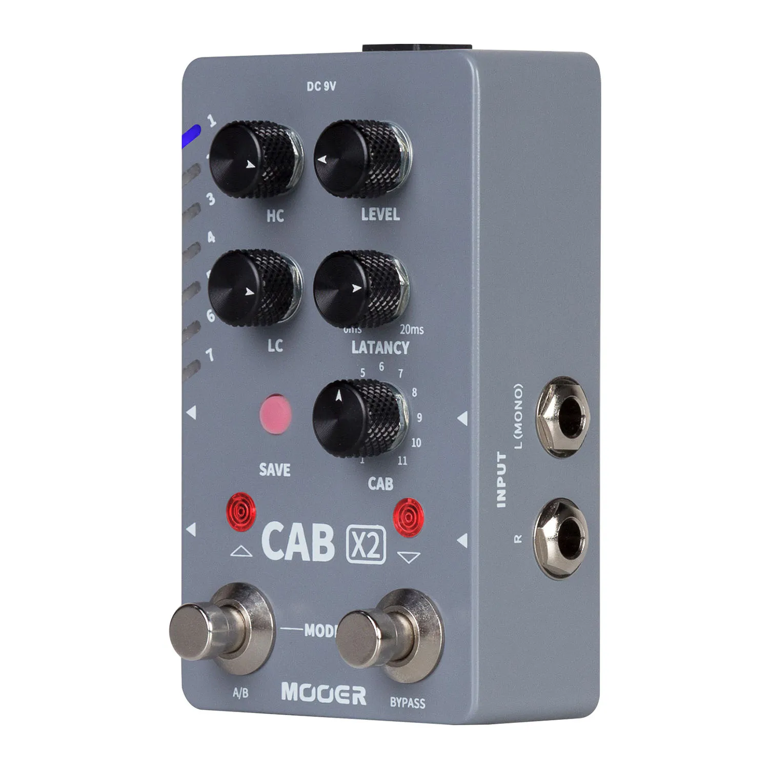 Mooer Cab X2 Multi Efect Pedal X2 Dual Footswitch Cab Sim Ir Loading Stereo Cabinet simulazione pedale processore per chitarra Accessori