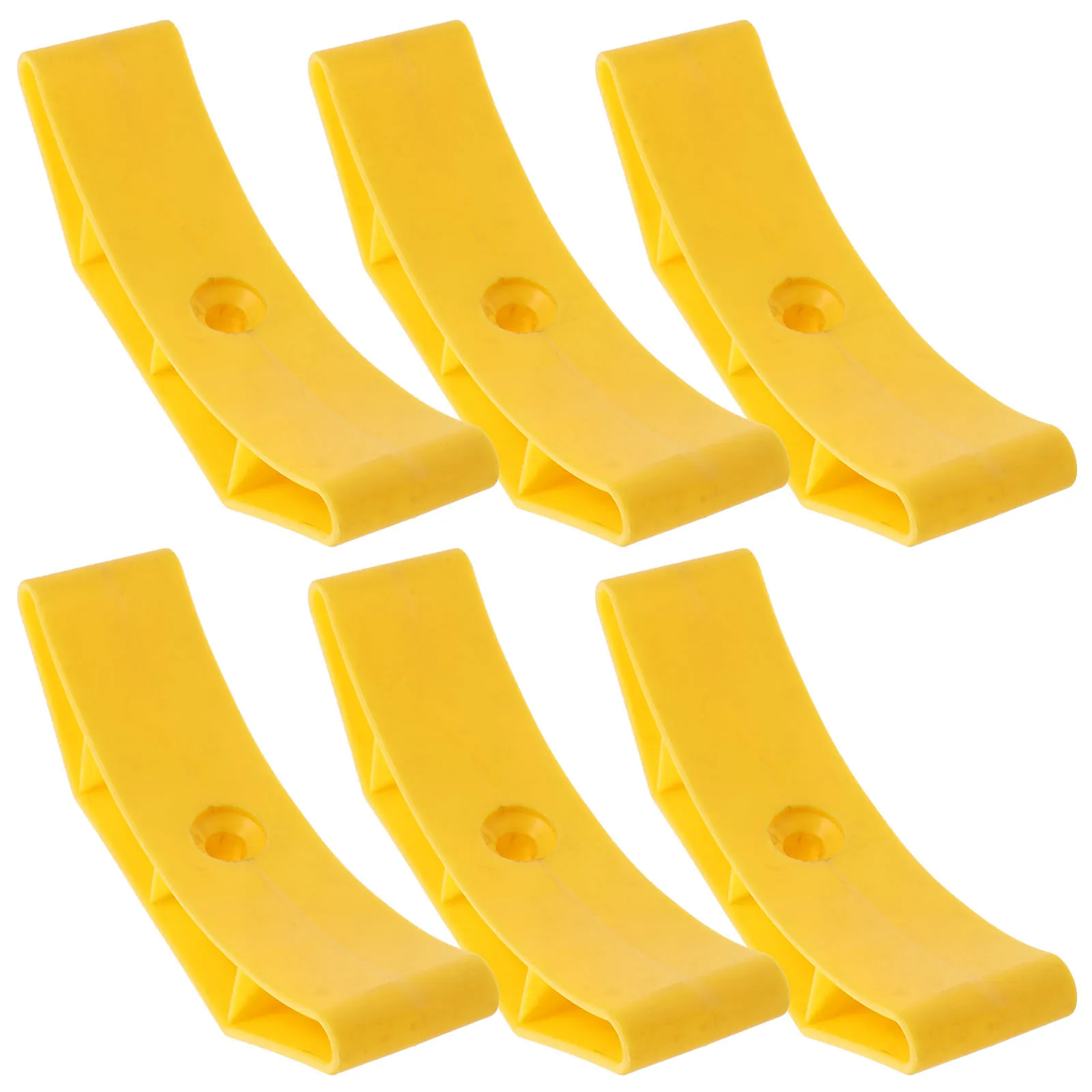 

6Pcs Dumbbell Storage Holder Sturdy Plastic Dumbbell Rack Prevent Rolling Floor Protection Fitness Accessory Rack for Dumbbells