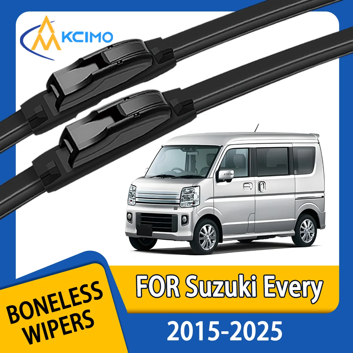 

KCIMO 2PCS New Wiper Blades for Suzuki Every DA17V/DA17W 2015-2025 Mazda Scrum Mitsubishi Minicab Mitsubishi Town Box Nissan