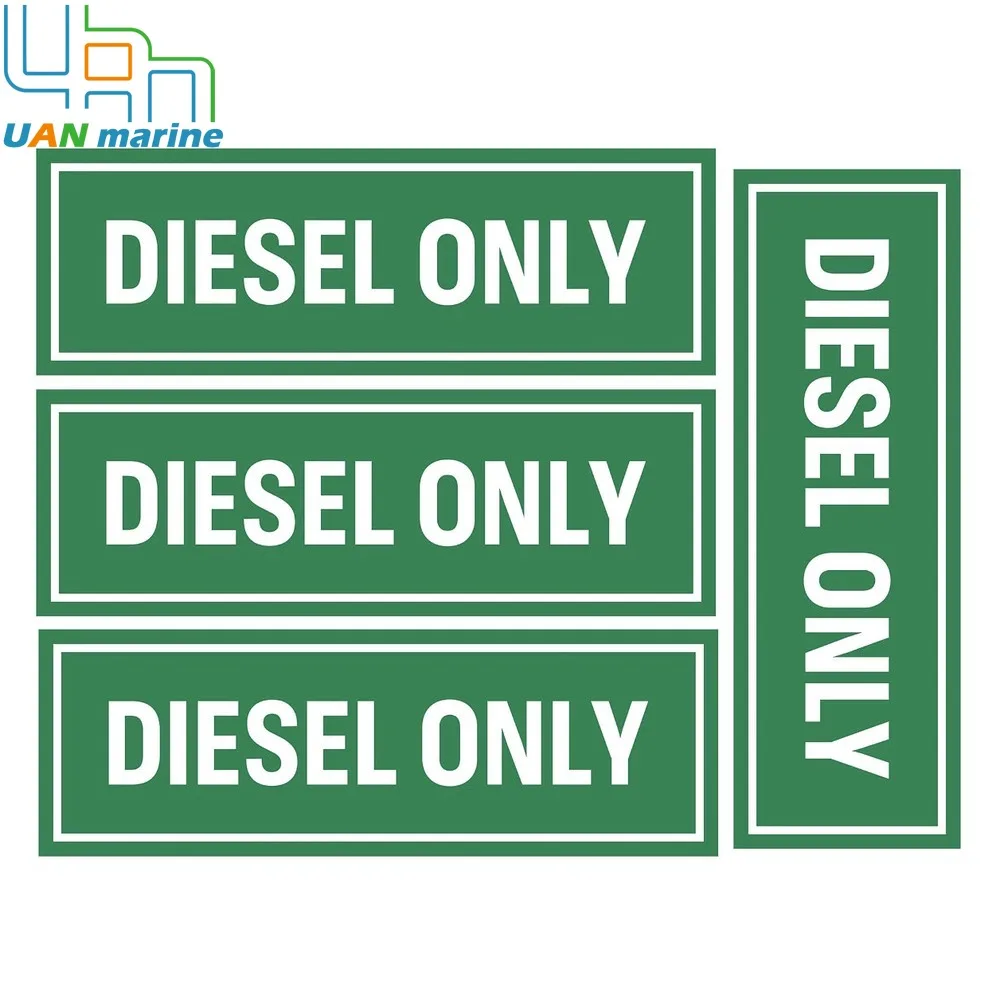 

2'' X 6" DIESEL ONLY Vinyl Stickers - Decals - Labels Safety Truck Oil Gas Fuel