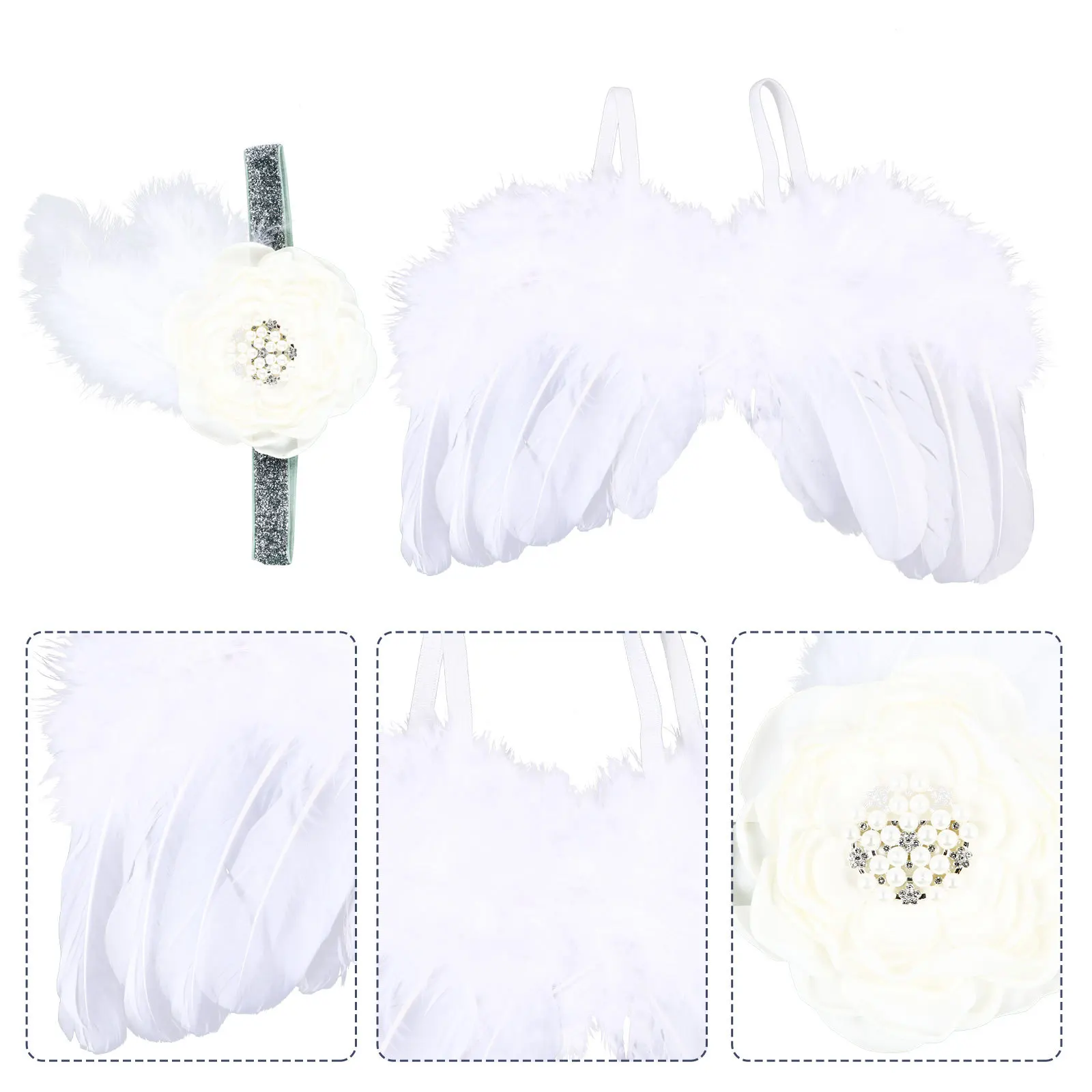 

2 Pcs Baby Photography Props Kids Outfits Newborn Costume Artificial Clothing