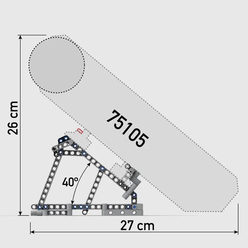 Building blocks MOC-37615 Falcon stand per 75257 e 75105 con clip flessibili e guadini giocattoli natalizi per bambini