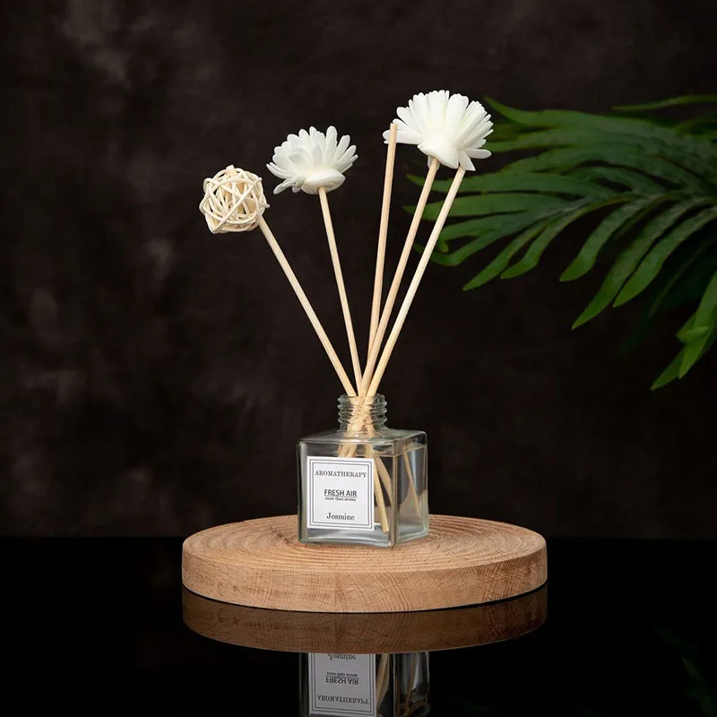 50ml Home Aromatherapy Reed Diffuser Set Jasmine Lavender Essential Oil for Hotel Living Toom Fragrance
