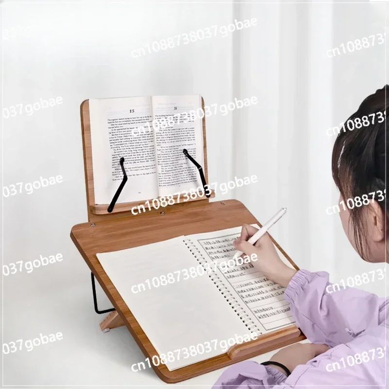 Double-layer Reading Shelf, Desktop Inclined Writing Board, Reading Book,   Folding Bookshelf, Learning Writing Artifact,