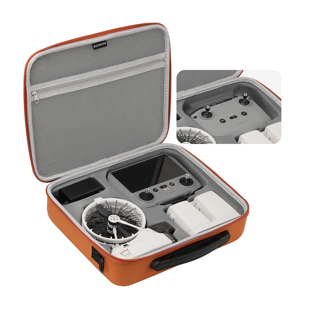 صندوق منظم لملحقات Vlog مقاوم للصدمات لطائرة FLIP بدون طيار، قالب دقيق يفتح الجلد البلوري