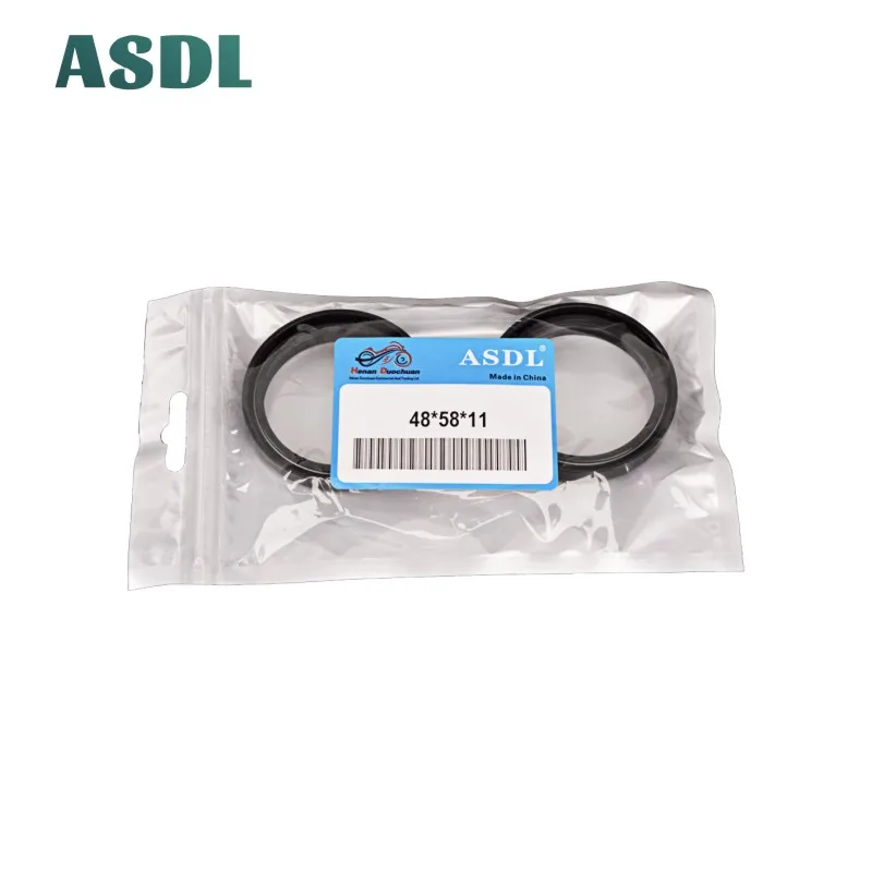 Frente garfo Seals Kit para Yamaha, pó de óleo, Honda CRF450R, Motocross, YZ125, 250, 450, WR, 250F, 450F, CRF250R, 48*58*9.5, 48*58*9.5