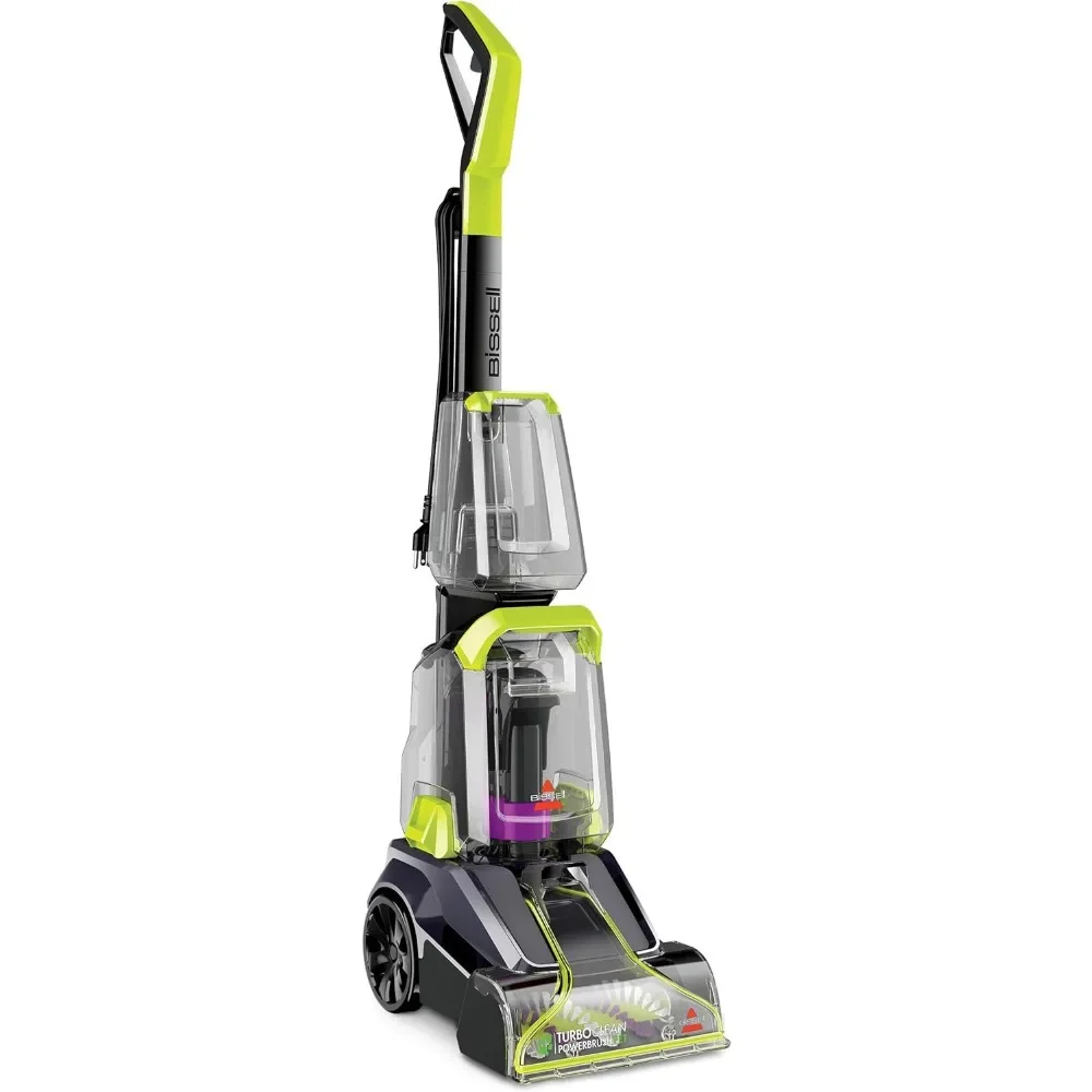 TurboClean-PowerBrush Tapete Cleaner, Bocal Removível Facilmente definir e limpar a sua máquina Grande cor verde/preto