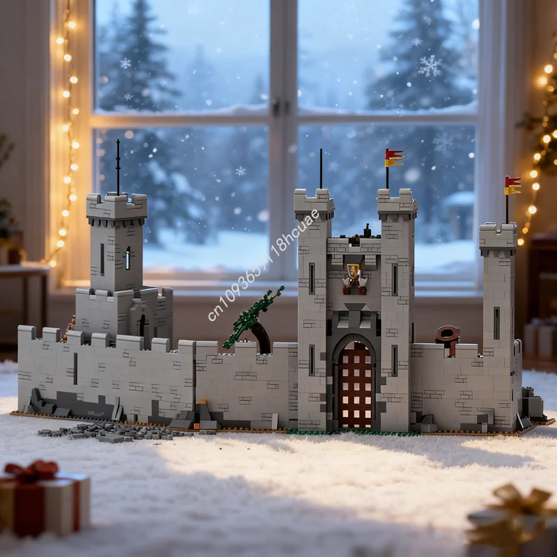 

3209pcs MOC Medieval Town Walls Castle Lion Model Building Christmas Gifts Blocks Toy Construction DIY Education Brick Birthday