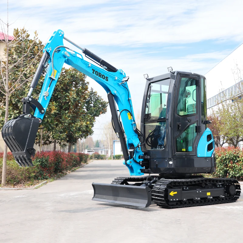 Free Shipping Mini Excavator 3 Ton Cheap Micro Diggers Machine Mini Excavator Small Post Hole Diggers