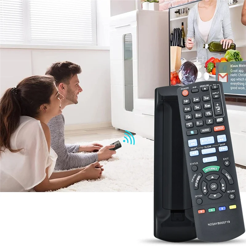 N2QAYB000719 Remote Control for Panasonic Blu Ray Disc Player DMP-BDT220 DMP-BDT120 BDT220C Remote Control Replacement