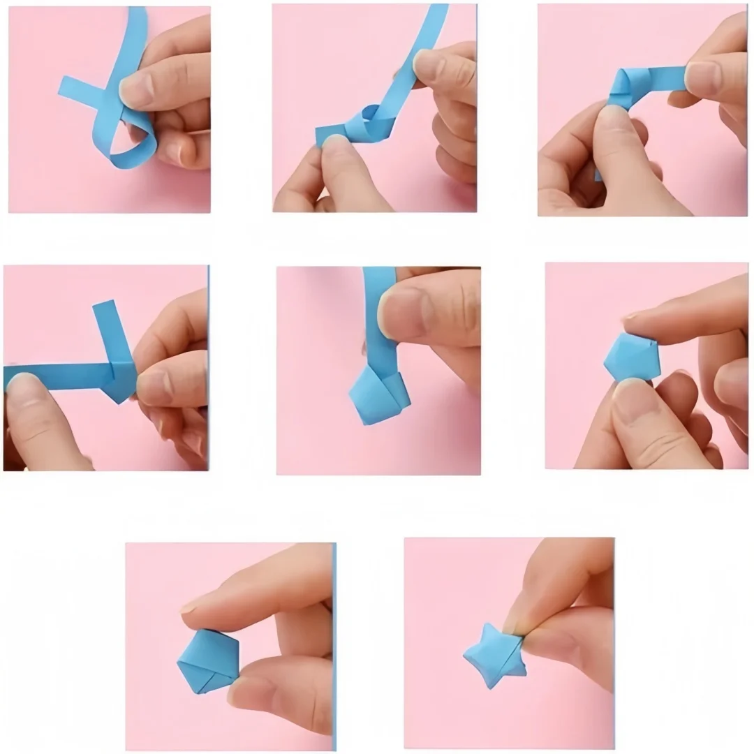 27 Farben 540 Blatt Kombinationsset Doppelseitige Bunte Glückssterne Origami-Streifen DIY Handwerk Kreativität Feiertagsgeschenk – Detail 10