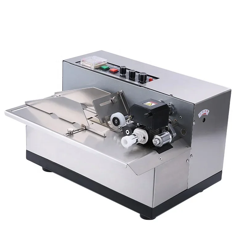 Stainless steel high speed continuous solid Ink Black expiry date carton batch coding printing machine