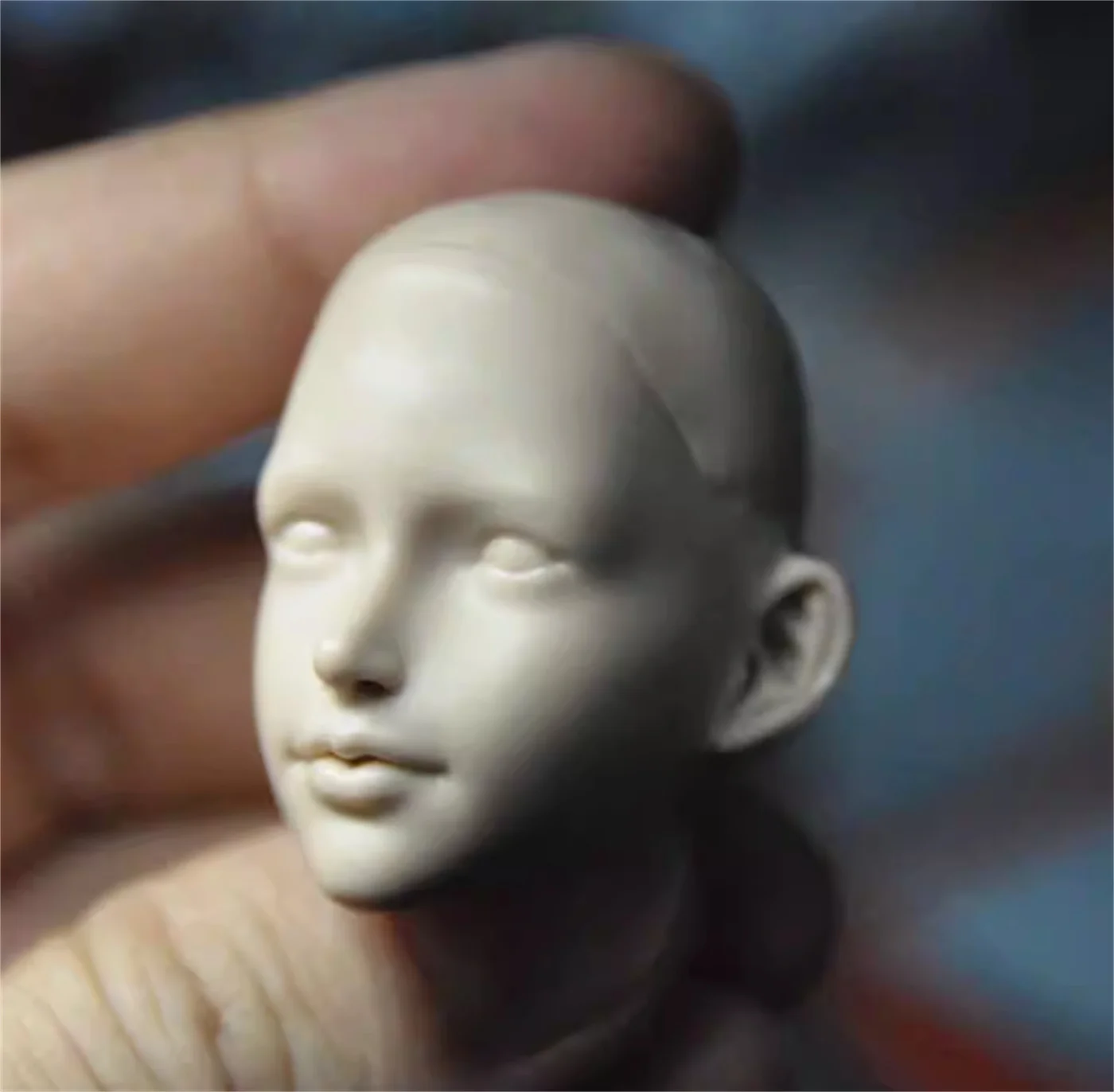 1/6 Aziatische Schoonheid Hoofd Carving Lolita Meisje Leuke Hoofd Carving Model Head Sculpt Kaal fit 12''TBl Action Figure