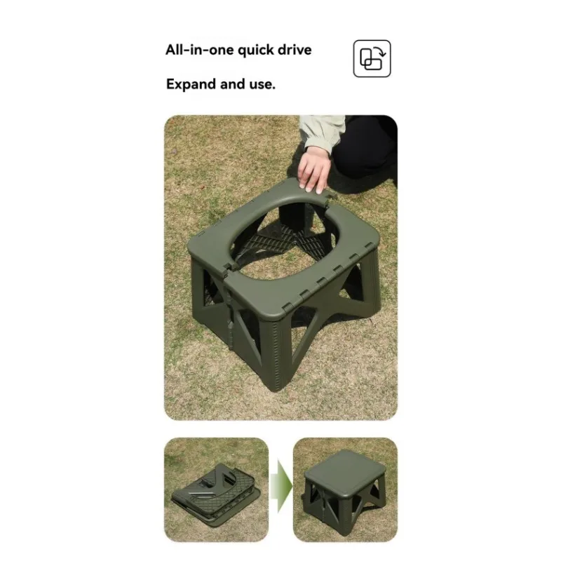 

【БОЛЬШАЯ РАСПРОДАЖА】Портативный складной туалетный стул для кемпинга на природе - аварийный дорожный туалет с аксессуарами