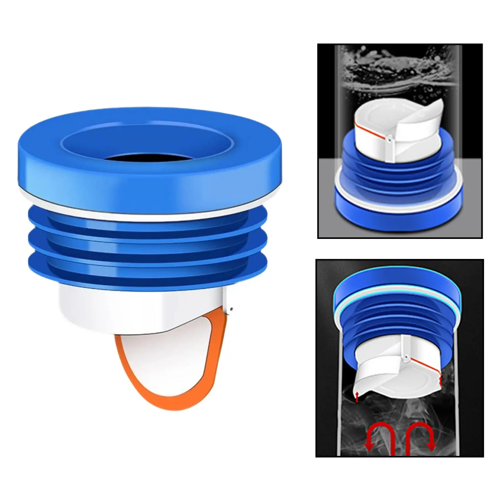 Toilet Flange Seal Durable Silicone Gasket Backflow Preventer for Bathroom Toilet Sets Protection