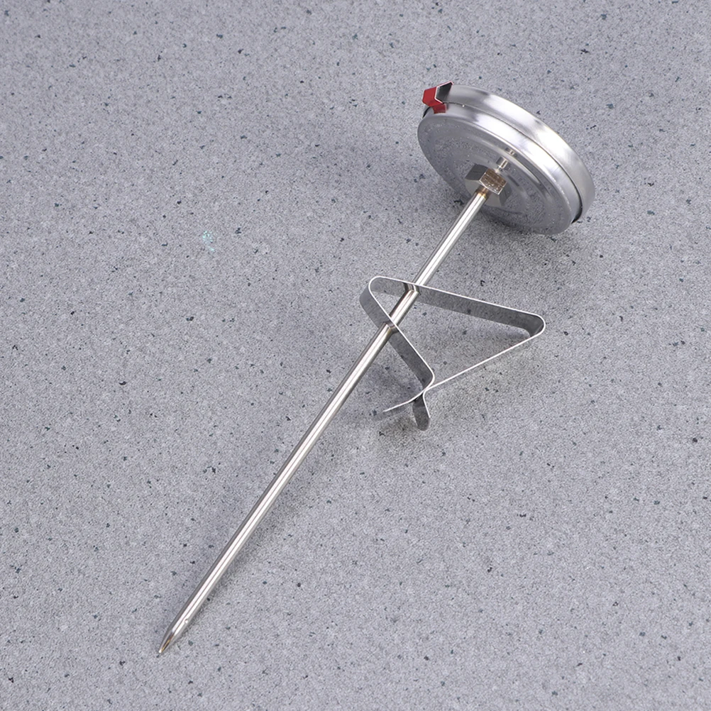 

2pcs Food Thermometer Stainless Steel Probe Clip Milk Frothing Frying 0-300C Household Baby Meat Soup Yoghurt Jam