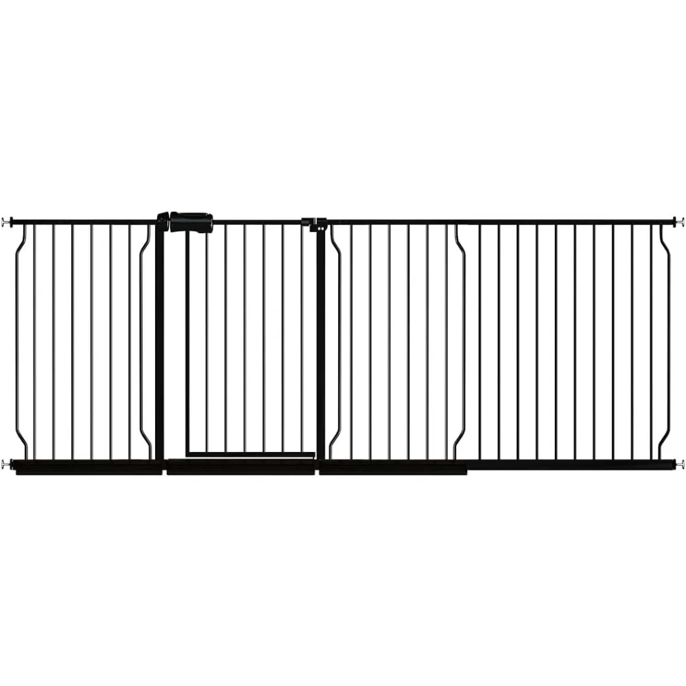 Extra Wide Baby Gate Wide, Walk Through Pressure Mounted No Drill, Long and Large Tension Gate for Pet 85.8