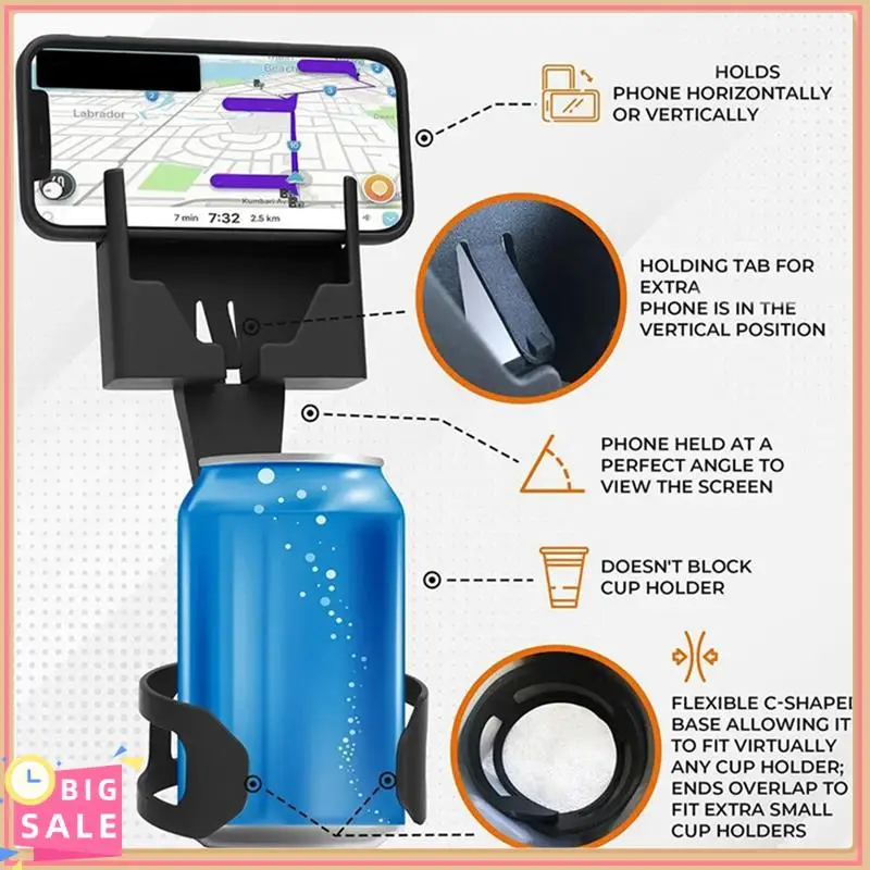 1 Pieces Water Bottle Holder Water Bottle Container Hook Mobile Phone Holder Car Mobile Phone Holder