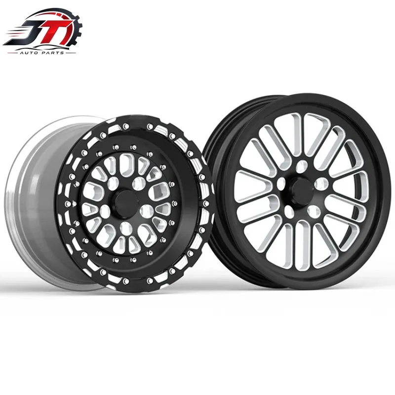JT 26 Style Forged Beadlock Wheels 15x9.5 / 17x4.5 5x120 Backspace 7.25 / 2.25 3-Piece / 1-Piece Staggered Setup Rims