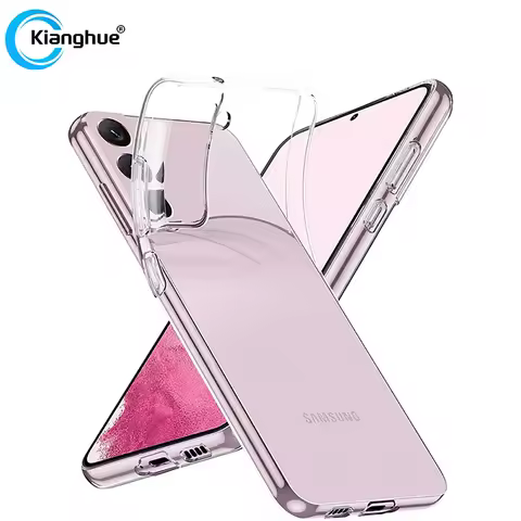 Clear Silicone Soft TPU Case For Samsung Galaxy S23 S21 S20 FE S22 S24 Plus S9 S10 Lite Ultra Thin Transparent Case Bumper Coque