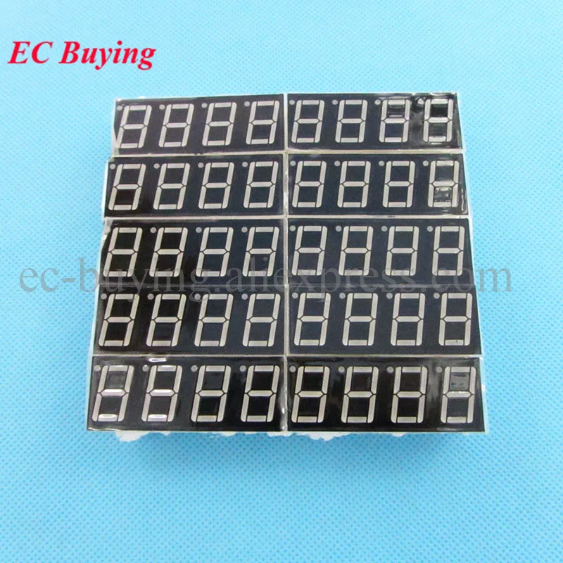 

5pcs 0.56" 0.56 inch 7 Segment 4 Bits Red LED Digital Display Common Anode / Common Cathode LED 4bit Digital Tube for Arduino