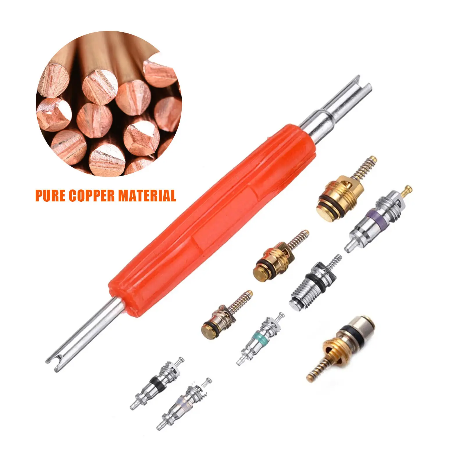 135pcs Air Conditioning Valve Core Remover Tool For R12&R134 A/C Air Conditioner Schrader Valves Core W/ Remover Tool Kit