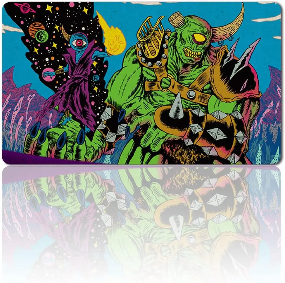 

ZNDRSPLT & OKAUN - Board Game MTG Playmat Size 23.6X13.8 in Games Mousepad PlaymatsCompatible for TCG CCG Table Mats Free Bag