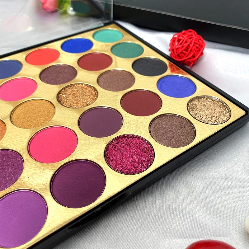 35 Color Glitter Shimmer Acrylic Eyeshadow Palette Pearlescent Eyeshadow Makeup Palette Waterproof Makeup