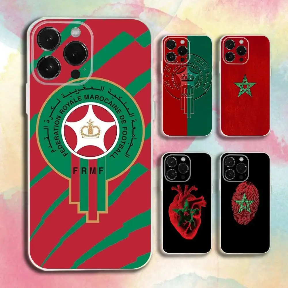 

Morocco Flag Phone Case For iPhone 16,15,14,13,12,11 Plus,Pro,Max,XR,XS,Plus,E,SE4,Mini Transparent Cover