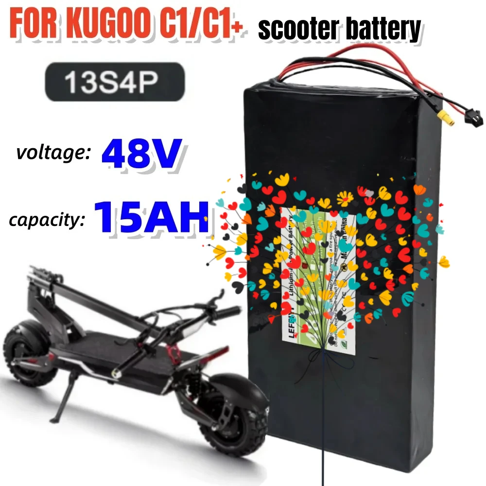 

Kugoo C1 Electric Scooter Lithium Battery Original 13S4P 48V 15Ah Powerful Motor 18650 Type for Scooter Power Upgrade
