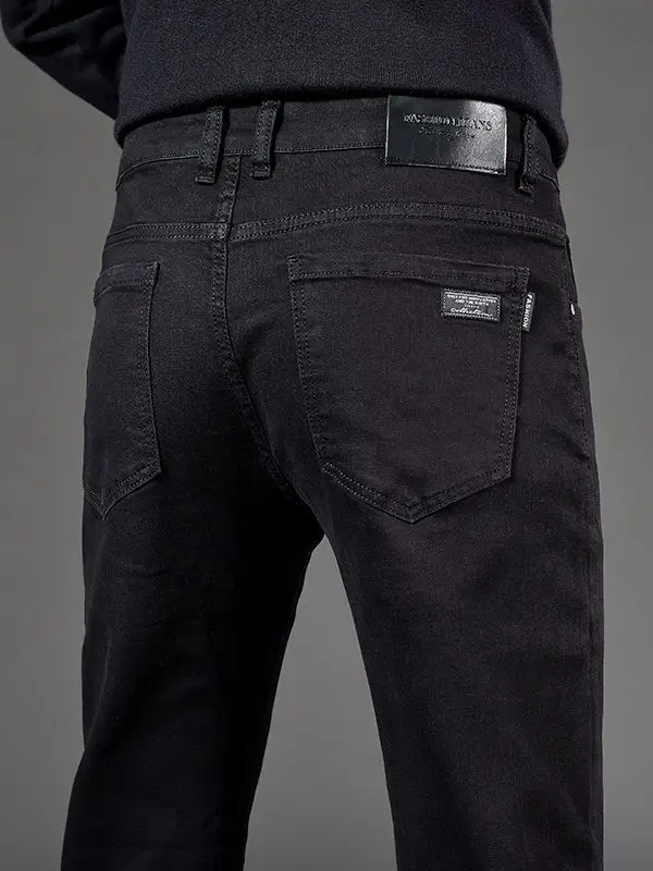 Loose Straight Leg Men's Jeans Casual Work Trousers Autumn New Style Wear Resistant Labor Protection Pants Multi Pockets mid ...