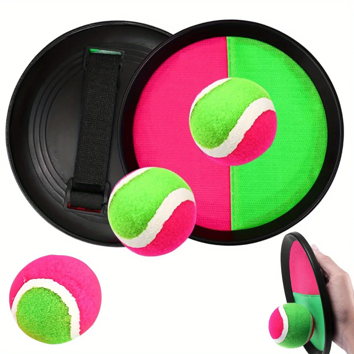 

3 шт./компл., набор липких мячей на присоске, игра с мячом, игрушка для вечеринки, забавная интерактивная игра для улицы, в помещении, ловля мяча ZSY