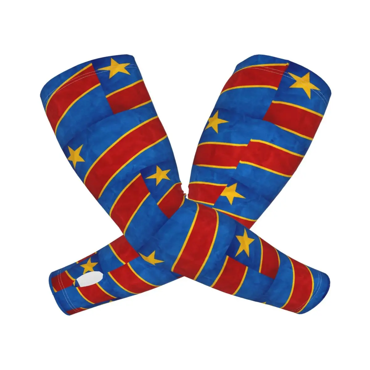 

Флаг Конго Киншаса Зара, уличные рукава, защита от солнца и ультрафиолета, летние ледяные шелковые велосипедные татуировки, рукава