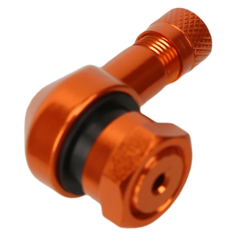 Motorcycle CNC Universal Orange Rim Wheel Valve Stems Tire Tyre Cap 90 Degree For  RC SMC R SUPER SMT ADVENTURE RC