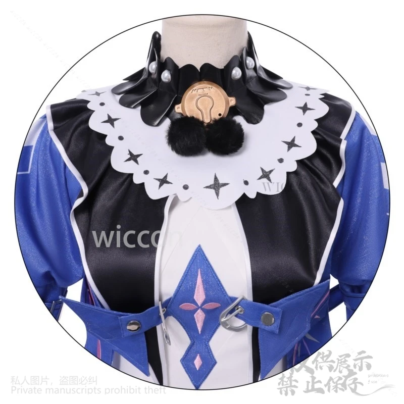 ROCCIA Cosplay Anime jeu vagues gagnantes Costume Harajuku Style bleu magique uniforme robe Y2K Lolita rose bleu perruques personnalisées