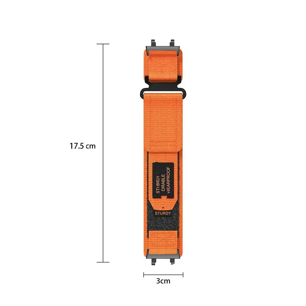 Nylon Watch Band Replacement Fashion Nylon Loop Strap Adjustable Quick Release Watchband Bracelet for Amazfit Active Edge(A2212) image 6