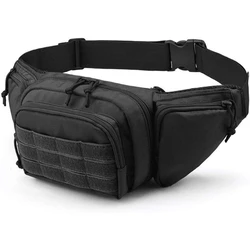 Men Waist Fanny Pack Belt Bag Motorcycle Rider Sports Climb Camping Nylon Male Tool Sling Chest Hip Bum Bag