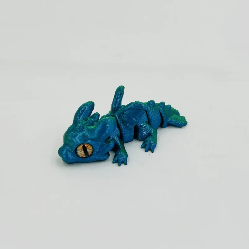 1/5/10/15 Stück 3D-gedruckter Babydrache mit beweglichen Gelenken und simulierten Augen, als dekorative Gegenstände für das Zuhause, zur Raumgestaltung und als Geschenk für Feiertage. – Detail 22