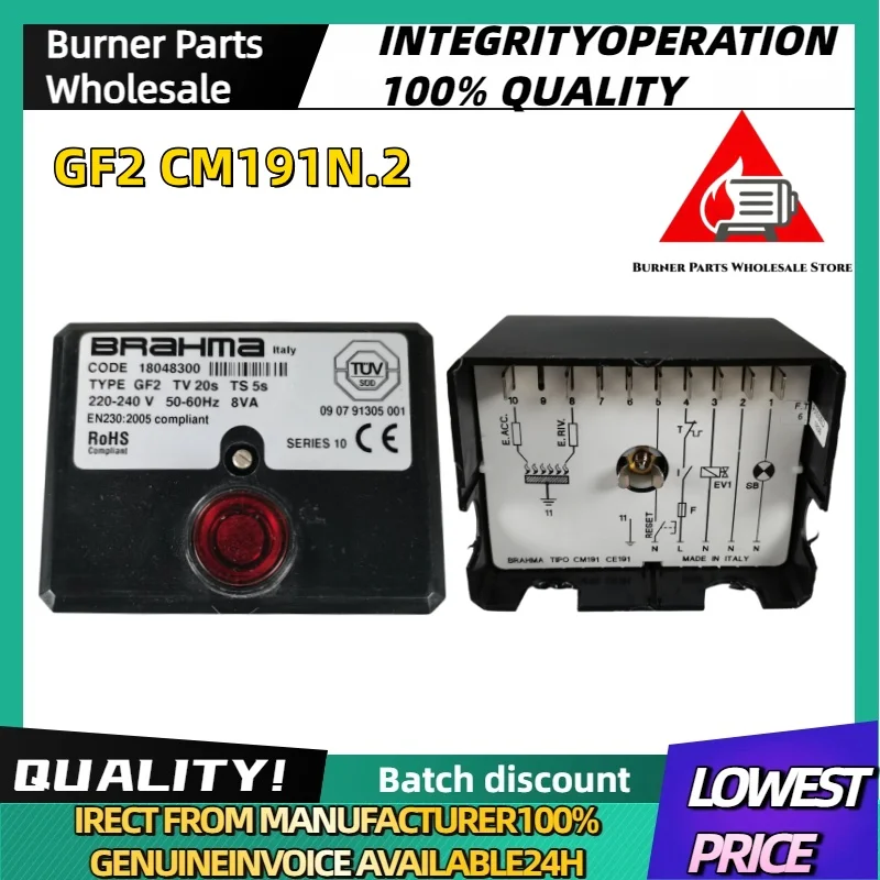 

OR3/B GR2 GF2 CM 191N.2 SM152N.2 Ignition Sequence Controller High Precision Combustion Burner Control Module
