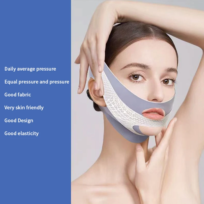 Face Slimming Bandage, V-Line Face Shaper & Double Chin Reducer, Anti-Wrinkle Facial Lifting Strap For Tightening & Skin Care
